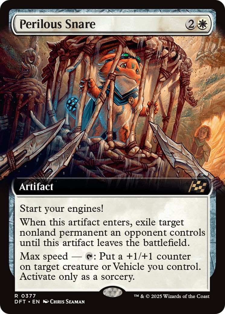 Perilous Snare (Extended Art) (DFT-377) - Aetherdrift - Premium MTG Single from Wizards of the Coast - Just $0.08! Shop now at Game Crave Tournament Store