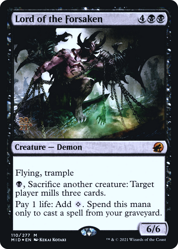 Lord of the Forsaken (PMID-110S) - Innistrad: Midnight Hunt Promos Foil - Premium MTG Single from Wizards of the Coast - Just $0.25! Shop now at Game Crave Tournament Store