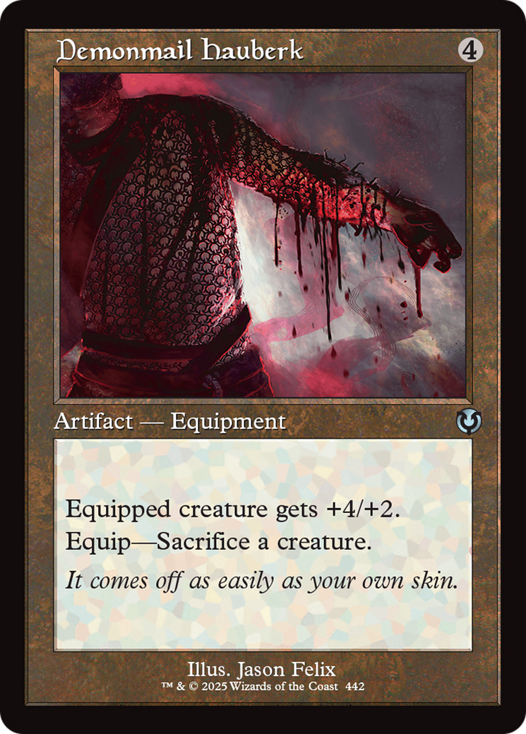 Demonmail Hauberk (Retro Frame) (-442) - Innistrad Remastered - Premium MTG Single from Wizards of the Coast - Just $0.26! Shop now at Game Crave Tournament Store