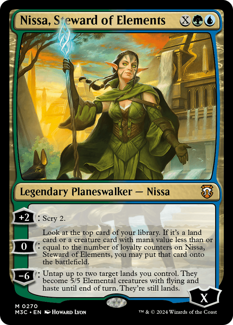 Nissa, Steward of Elements (M3C-270) - Modern Horizons 3 Commander Foil - Premium MTG Single from Wizards of the Coast - Just $0.26! Shop now at Game Crave Tournament Store