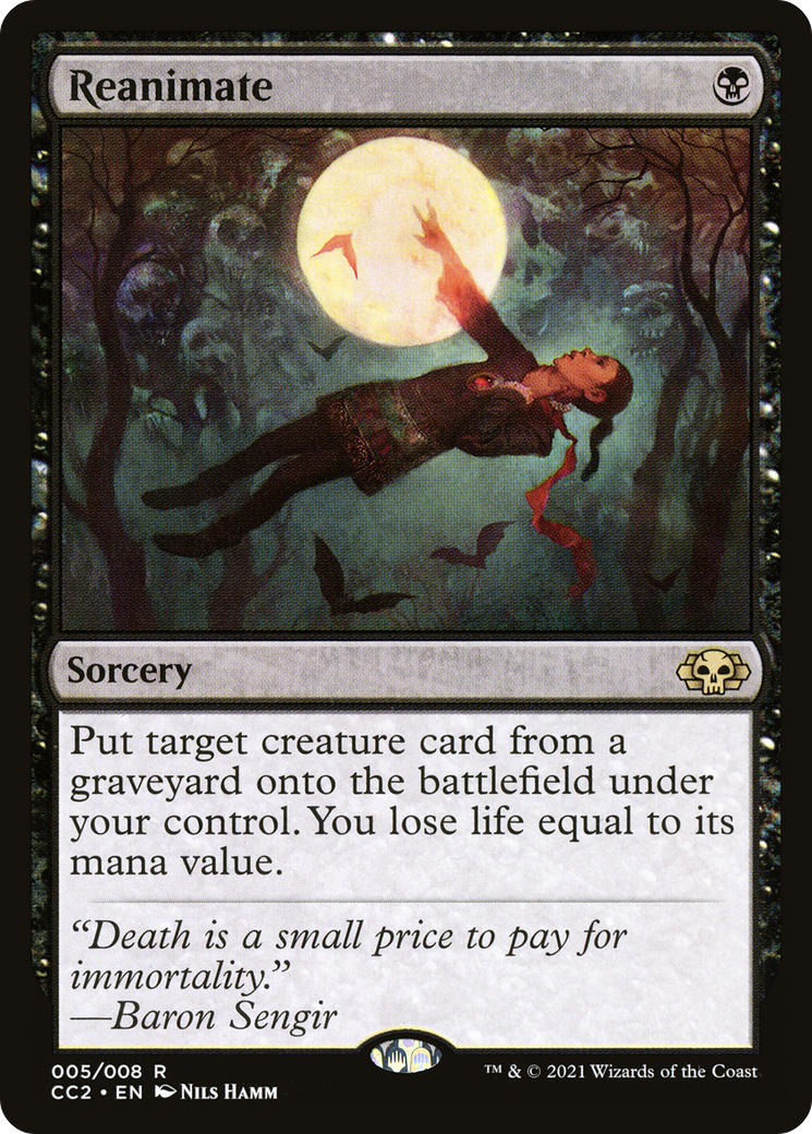 Reanimate (CC2-005) - Commander Collection: Black Foil - Premium MTG Single from Wizards of the Coast - Just $4.57! Shop now at Game Crave Tournament Store