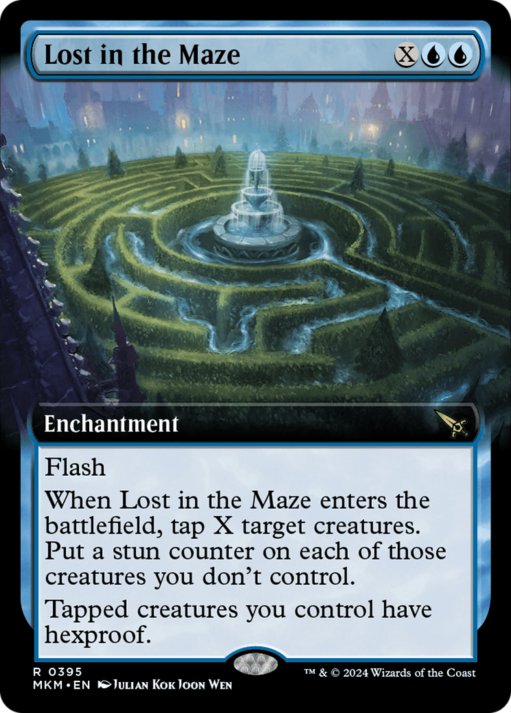 Lost in the Maze (MKM-395) - Murders at Karlov Manor: (Extended Art) Foil - Premium MTG Single from Wizards of the Coast - Just $0.26! Shop now at Game Crave Tournament Store