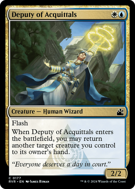 Deputy of Acquittals (RVR-177) - Ravnica Remastered - Premium MTG Single from Wizards of the Coast - Just $0.25! Shop now at Game Crave Tournament Store