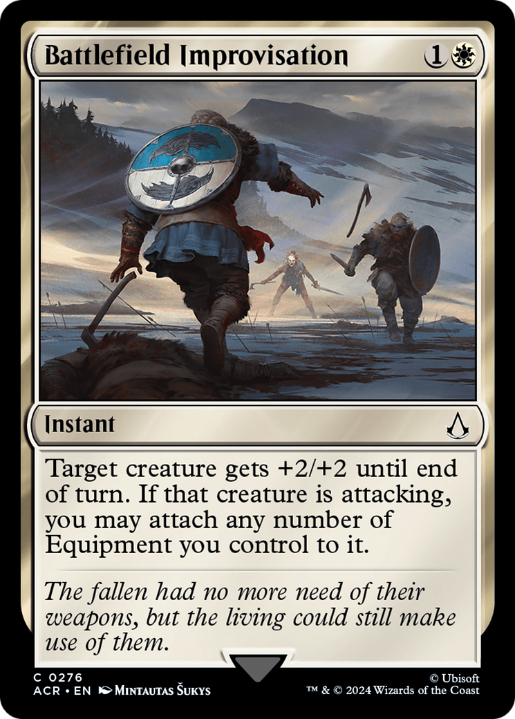Battlefield Improvisation (ACR-276) - Assassin's Creed - Premium MTG Single from Wizards of the Coast - Just $1.92! Shop now at Game Crave Tournament Store