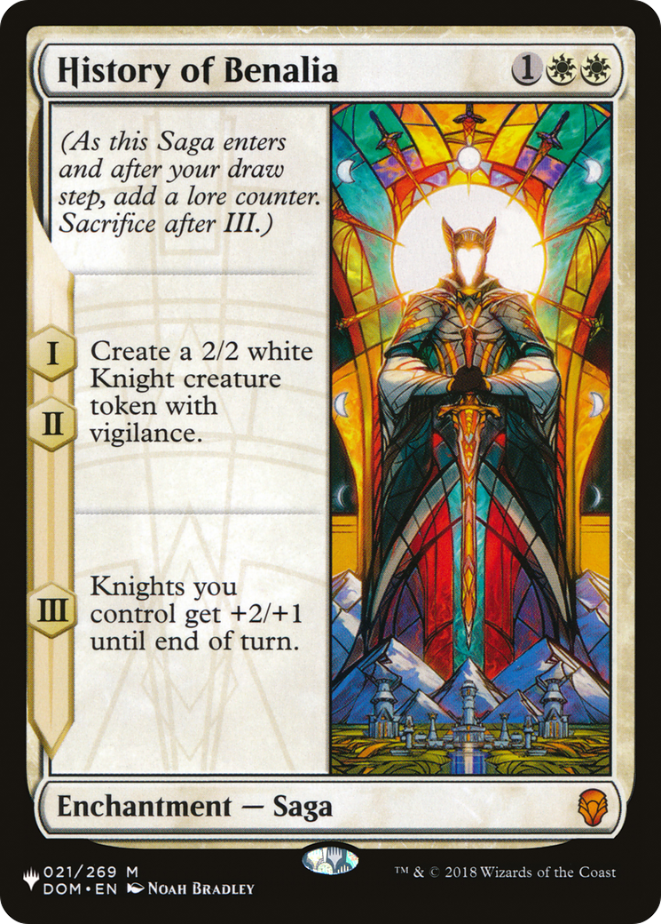 History of Benalia (PLIST-020) - The List