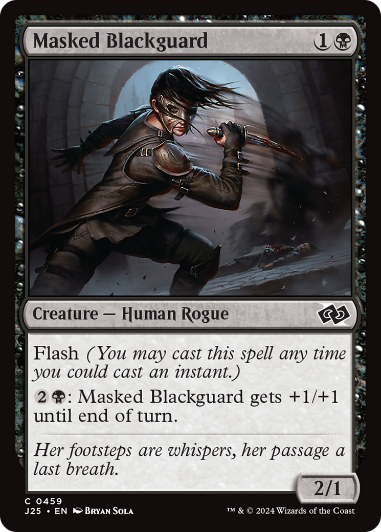 Masked Blackguard (J25-459) - Foundations Jumpstart - Premium MTG Single from Wizards of the Coast - Just $0.25! Shop now at Game Crave Tournament Store