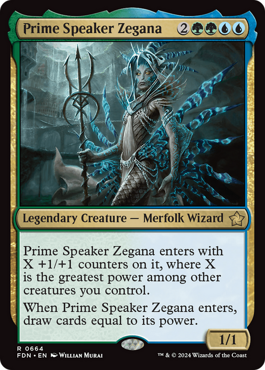 Prime Speaker Zegana (FDN-664) - Foundations - Premium MTG Single from Wizards of the Coast - Just $0.25! Shop now at Game Crave Tournament Store