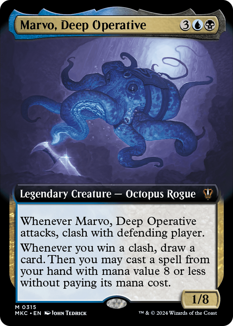 Marvo, Deep Operative (MKC-315) - Murders at Karlov Manor Commander: (Extended Art) Foil - Premium MTG Single from Wizards of the Coast - Just $0.74! Shop now at Game Crave Tournament Store