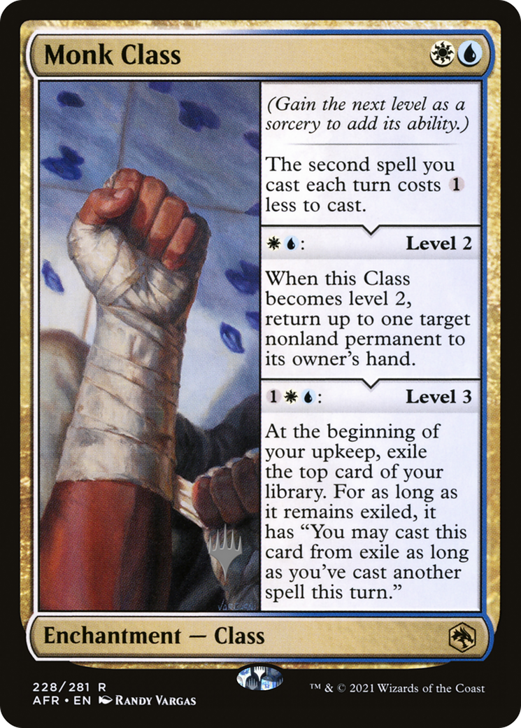 Monk Class (PAFR-228P) - Adventures in the Forgotten Realms Promos Foil