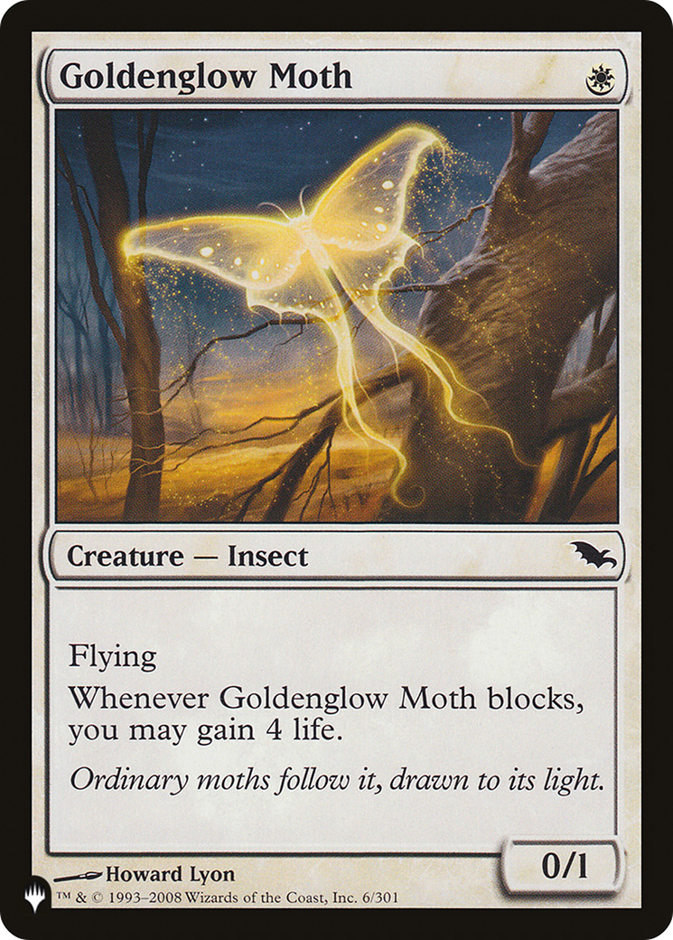 Goldenglow Moth (PLIST-019) - The List