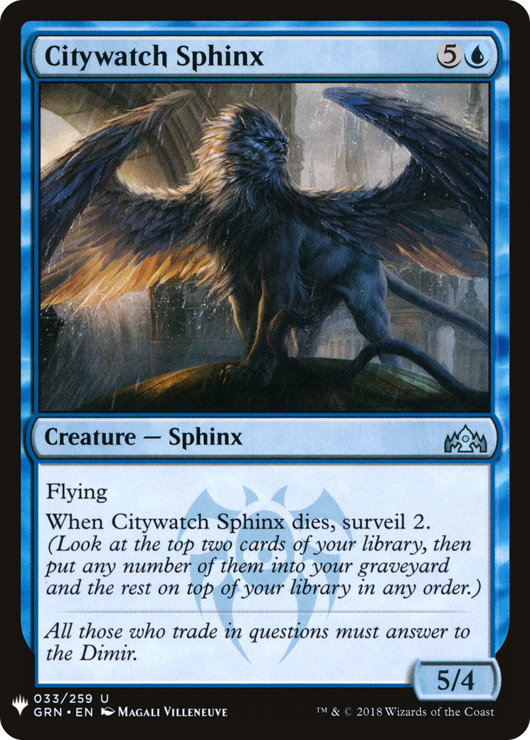 Citywatch Sphinx (MB1-318) - Mystery Booster