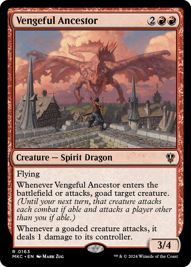 Vengeful Ancestor (MKC-163) - Murders at Karlov Manor Commander - Premium MTG Single from Wizards of the Coast - Just $0.25! Shop now at Game Crave Tournament Store