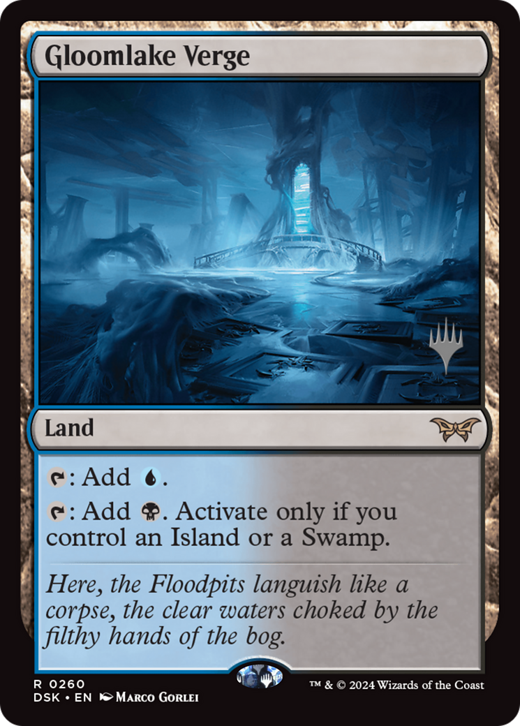 Gloomlake Verge (PDSK-260P) - Duskmourn: House of Horror Promos Foil - Premium MTG Single from Wizards of the Coast - Just $8.62! Shop now at Game Crave Tournament Store