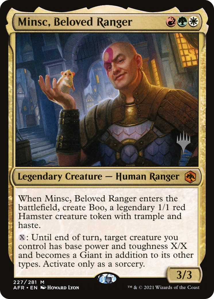 Minsc, Beloved Ranger (PAFR-227P) - Adventures in the Forgotten Realms Promos Foil