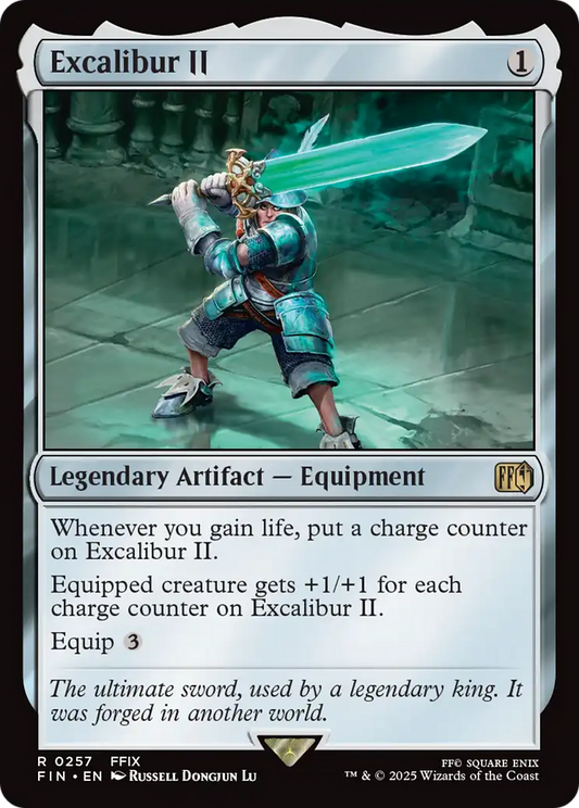 Excalibur II (FIN-257) - FINAL FANTASY - Premium MTG Single from Wizards of the Coast - Just $0.13! Shop now at Game Crave Tournament Store