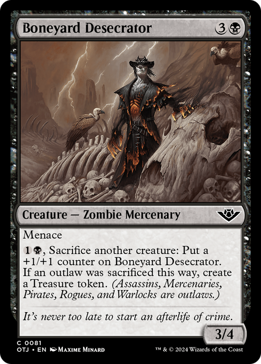 Boneyard Desecrator (OTJ-081) - Outlaws of Thunder Junction - Premium MTG Single from Wizards of the Coast - Just $0.25! Shop now at Game Crave Tournament Store