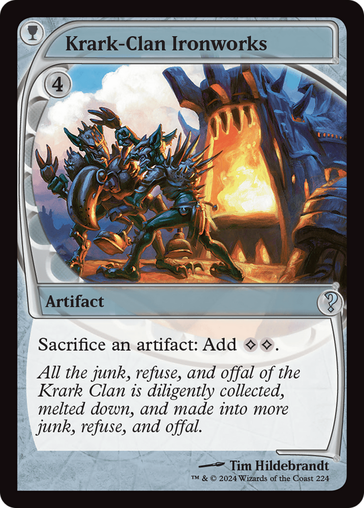 Krark-Clan Ironworks (MB2-224) - Mystery Booster 2 Foil - Premium MTG Single from Wizards of the Coast - Just $65.83! Shop now at Game Crave Tournament Store
