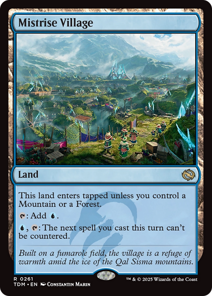 Mistrise Village (TDM-261) - Tarkir: Dragonstorm - Premium MTG Single from Wizards of the Coast - Just $1.46! Shop now at Game Crave Tournament Store