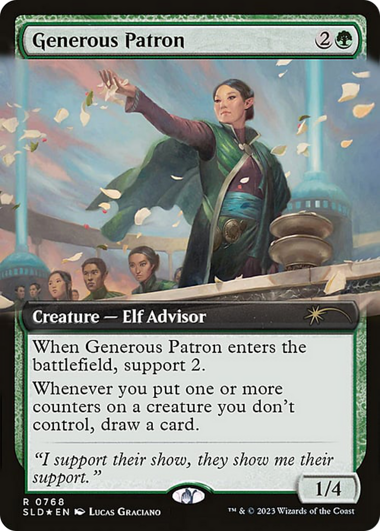 Generous Patron (SLD-768) - Secret Lair Drop: (Extended Art) Foil - Premium MTG Single from Wizards of the Coast - Just $5.52! Shop now at Game Crave Tournament Store