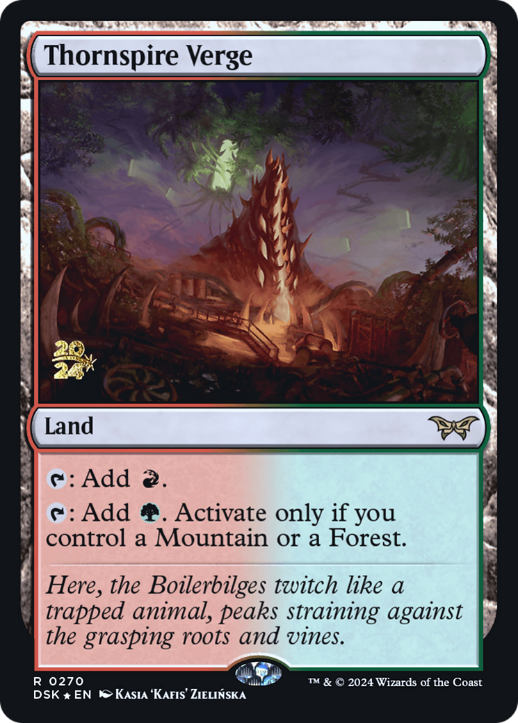 Thornspire Verge (PDSK-270S) - Duskmourn: House of Horror Promos Foil - Premium MTG Single from Wizards of the Coast - Just $6.37! Shop now at Game Crave Tournament Store