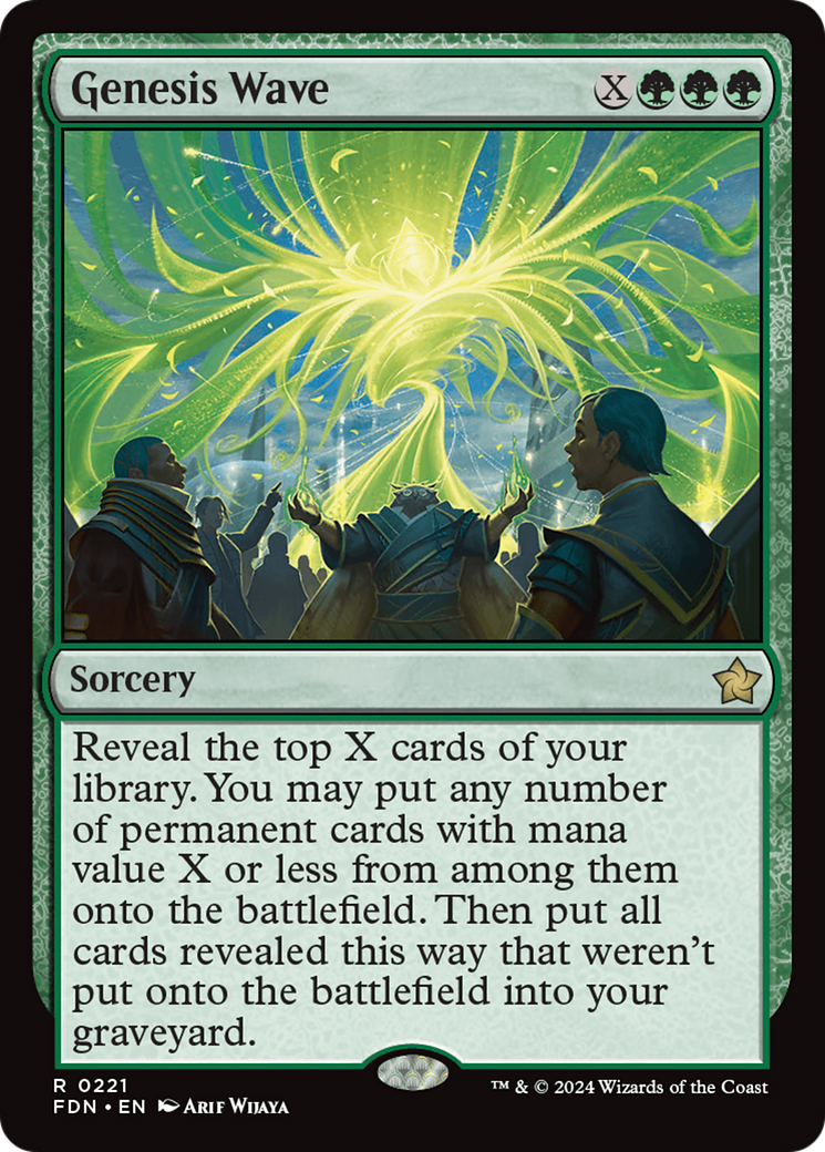 Genesis Wave (FDN-221) - Foundations Foil - Premium MTG Single from Wizards of the Coast - Just $0.34! Shop now at Game Crave Tournament Store
