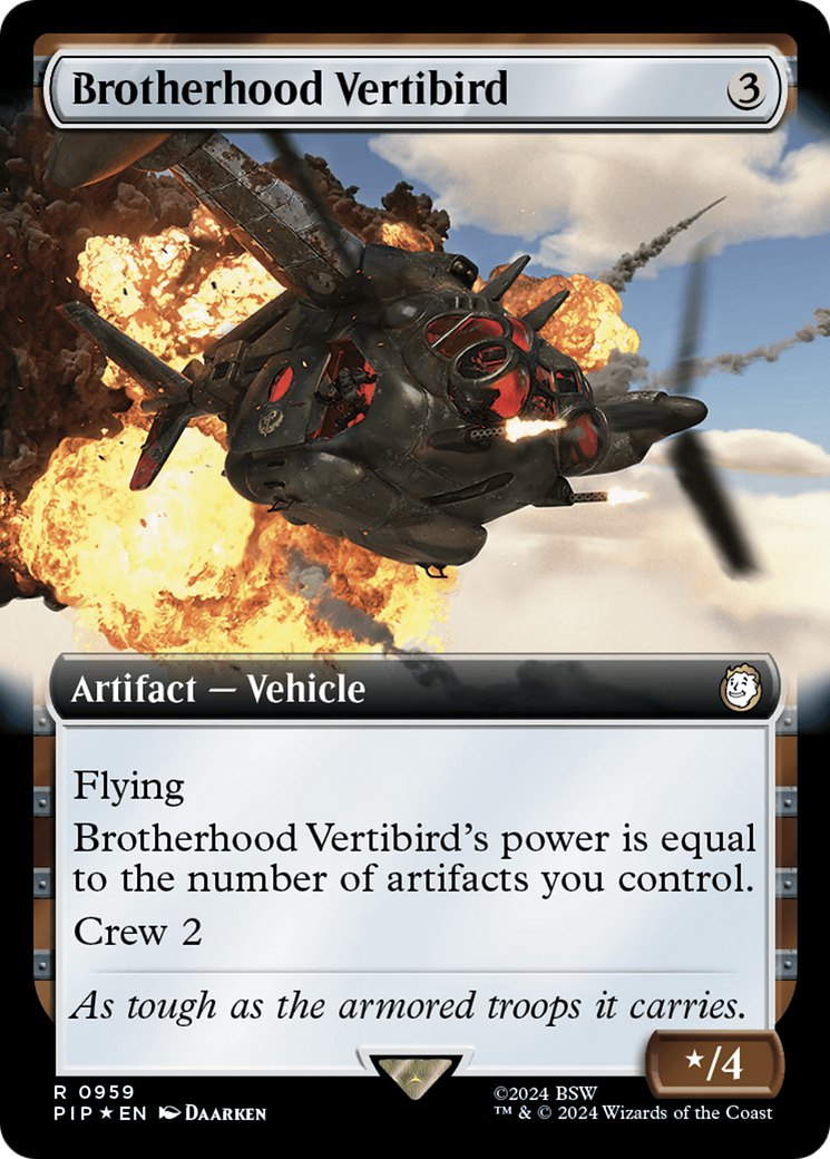 Brotherhood Vertibird (PIP-959) - Fallout Foil - Premium MTG Single from Wizards of the Coast - Just $4! Shop now at Game Crave Tournament Store
