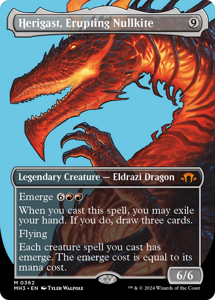 Herigast, Erupting Nullkite (MH3-362) - Modern Horizons 3 (Borderless) - Premium MTG Single from Wizards of the Coast - Just $1.97! Shop now at Game Crave Tournament Store