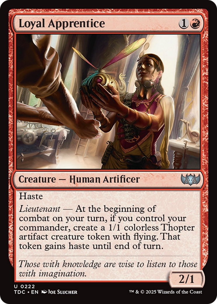 Loyal Apprentice (TDC-222) - Tarkir: Dragonstorm Commander - Premium MTG Single from Wizards of the Coast - Just $0.08! Shop now at Game Crave Tournament Store