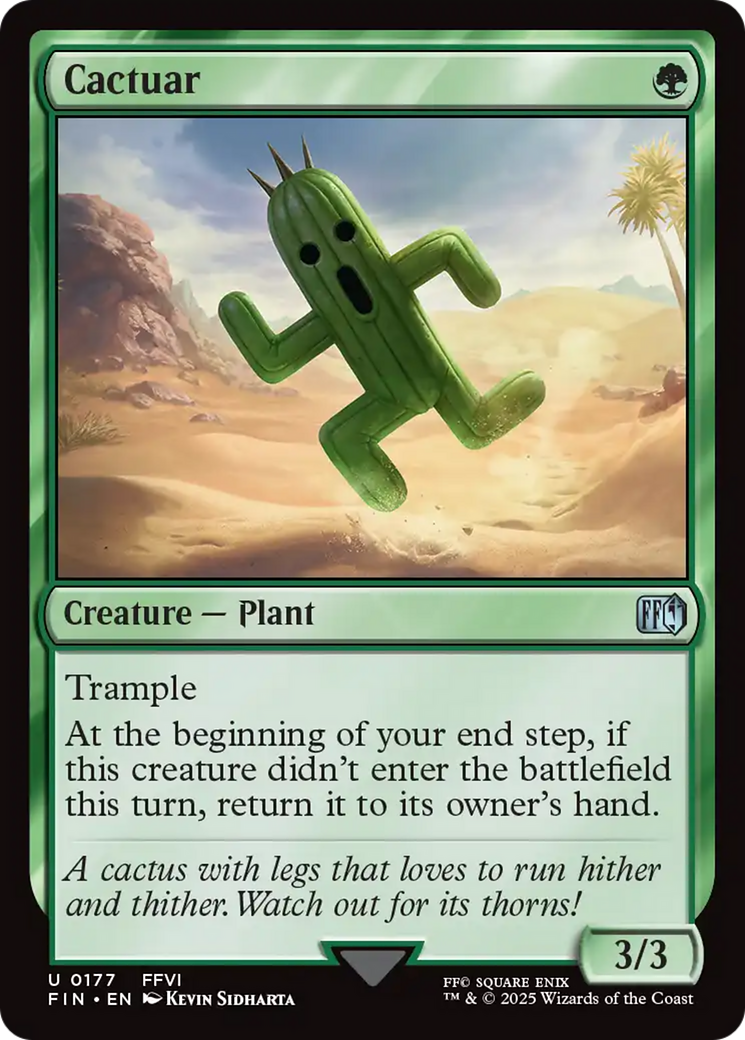 Cactuar (FIN-177) - FINAL FANTASY - Premium MTG Single from Wizards of the Coast - Just $0.08! Shop now at Game Crave Tournament Store
