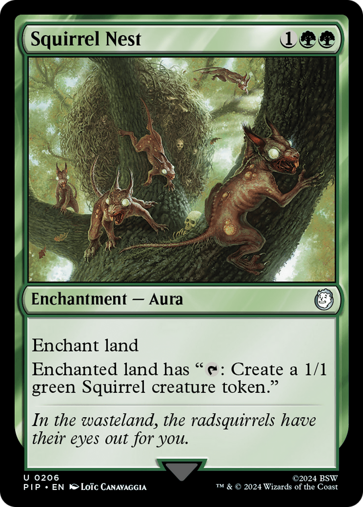 Squirrel Nest (PIP-206) - Fallout - Premium MTG Single from Wizards of the Coast - Just $0.25! Shop now at Game Crave Tournament Store