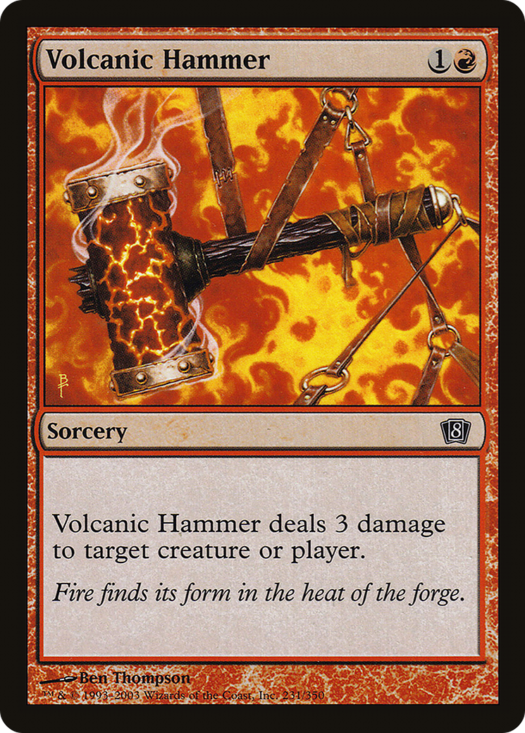 Volcanic Hammer (8ED-231★) - 8th Edition Foil