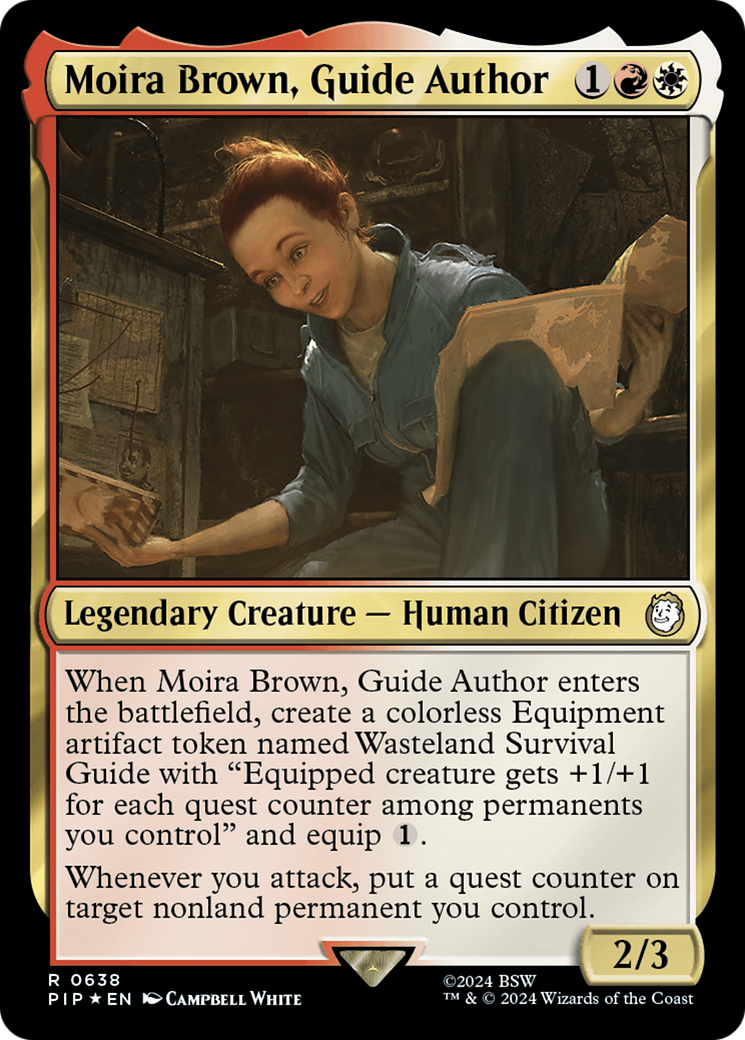 Moira Brown, Guide Author (PIP-638) - Fallout - Premium MTG Single from Wizards of the Coast - Just $0.61! Shop now at Game Crave Tournament Store