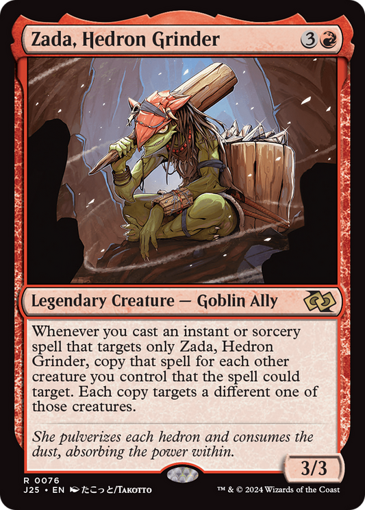 Zada, Hedron Grinder (J25-076) - Foundations Jumpstart - Premium MTG Single from Wizards of the Coast - Just $0.25! Shop now at Game Crave Tournament Store