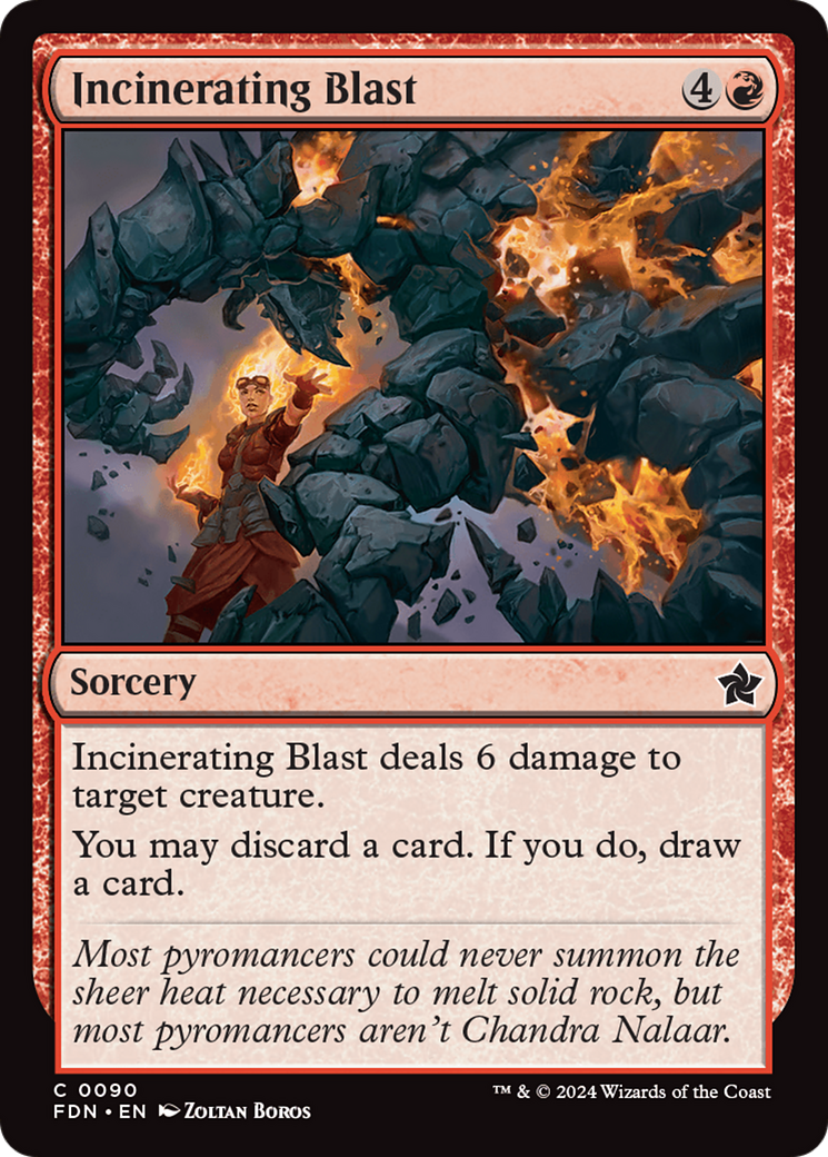 Incinerating Blast (FDN-090) - Foundations - Premium MTG Single from Wizards of the Coast - Just $0.25! Shop now at Game Crave Tournament Store