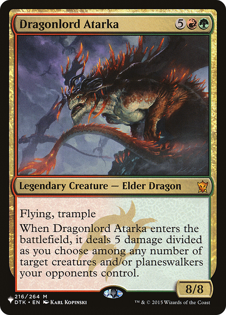 Dragonlord Atarka (PLIST-438) - The List