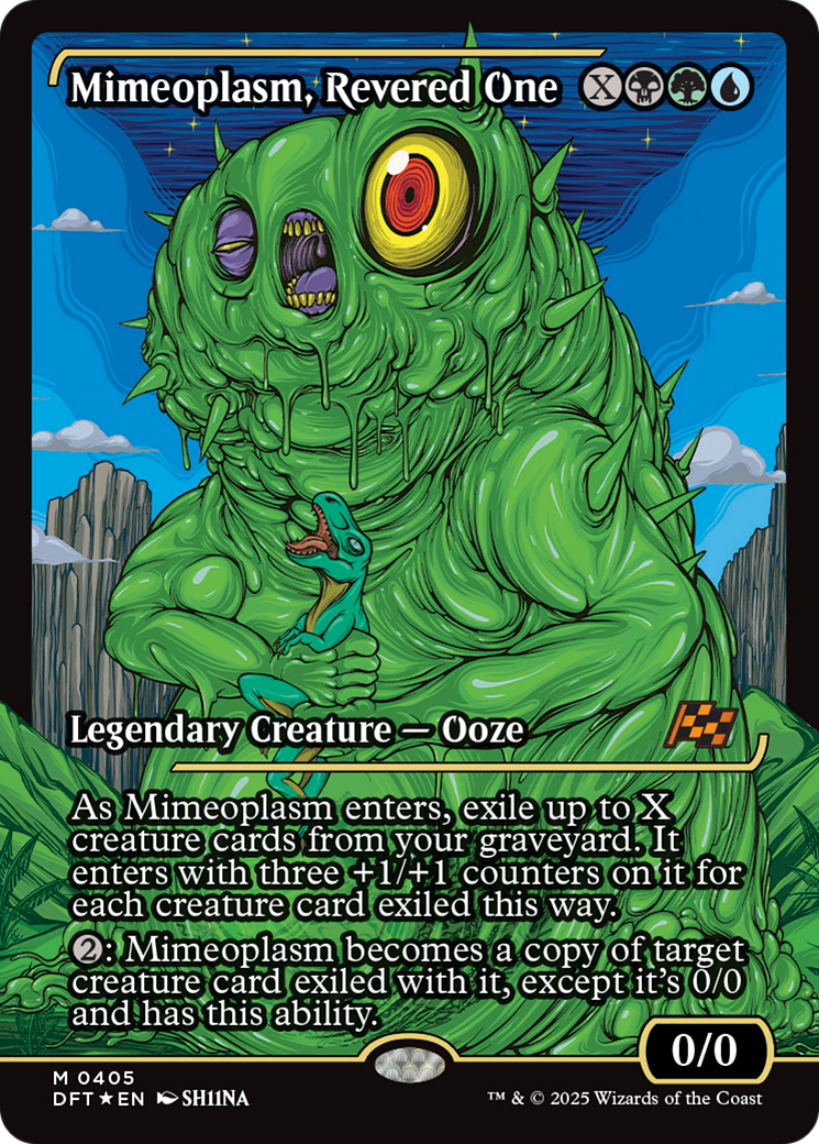 Mimeoplasm, Revered One (Showcase) (DFT-405) - Aetherdrift Foil - Premium MTG Single from Wizards of the Coast - Just $0.85! Shop now at Game Crave Tournament Store