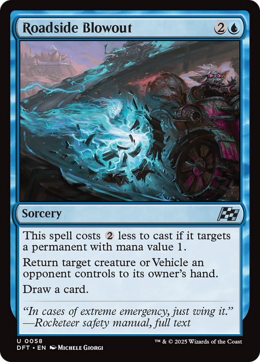 Roadside Blowout (DFT-058) - Aetherdrift - Premium MTG Single from Wizards of the Coast - Just $0.08! Shop now at Game Crave Tournament Store