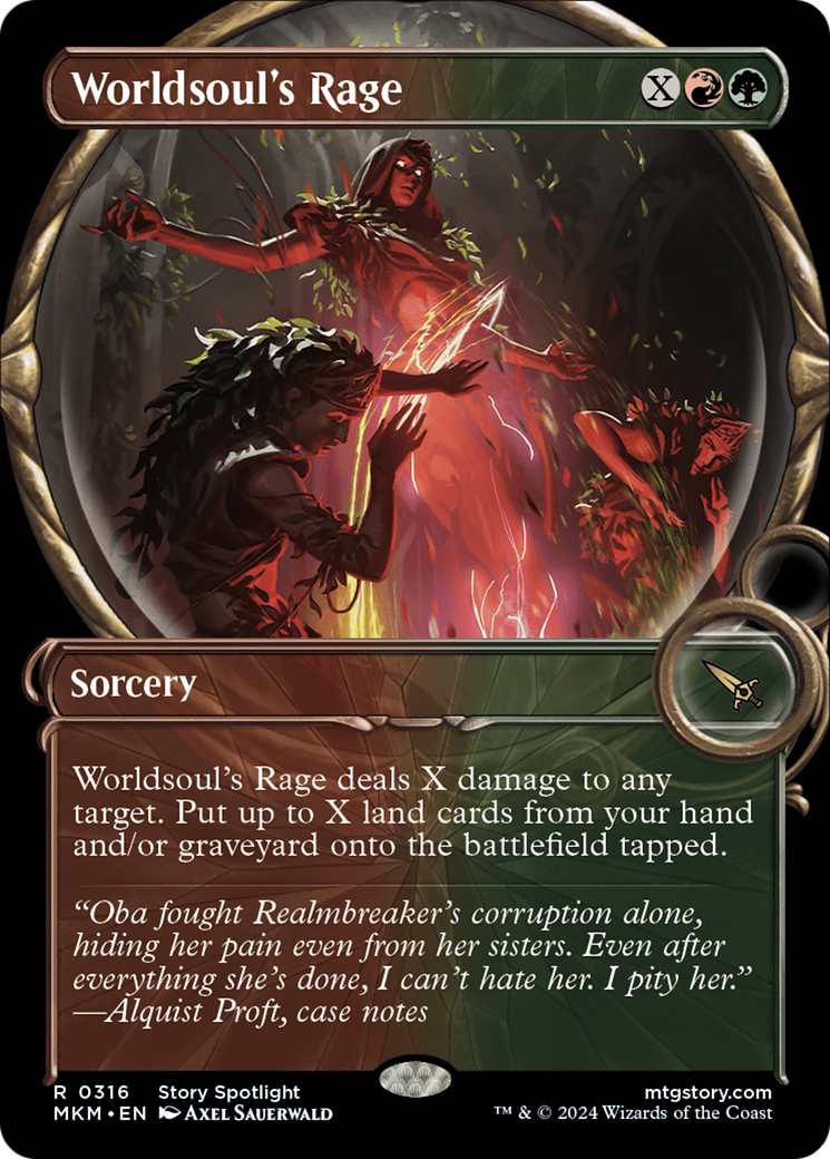 Worldsoul's Rage (MKM-316) - Murders at Karlov Manor: (Showcase) - Premium MTG Single from Wizards of the Coast - Just $0.26! Shop now at Game Crave Tournament Store
