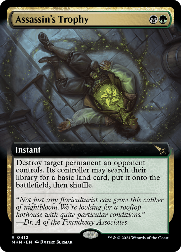 Assassin's Trophy (MKM-412) - Murders at Karlov Manor: (Extended Art) Foil - Premium MTG Single from Wizards of the Coast - Just $2.23! Shop now at Game Crave Tournament Store