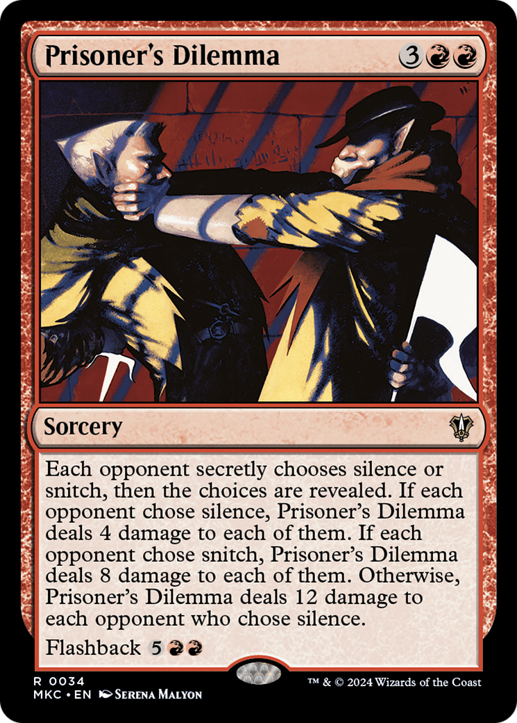 Prisoner's Dilemma (MKC-034) - Murders at Karlov Manor Commander - Premium MTG Single from Wizards of the Coast - Just $0.55! Shop now at Game Crave Tournament Store