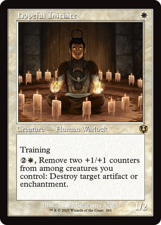 Hopeful Initiate (Retro Frame) (-343) - Innistrad Remastered Foil - Premium MTG Single from Wizards of the Coast - Just $0.26! Shop now at Game Crave Tournament Store