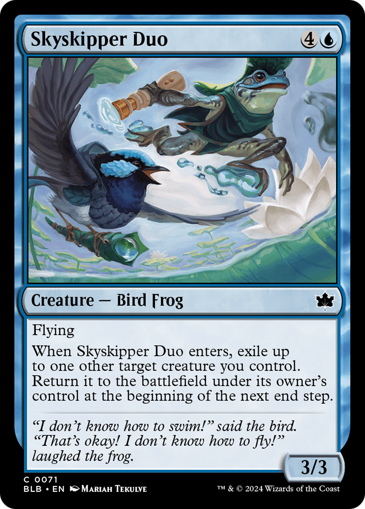 Skyskipper Duo (BLB-071) - Bloomburrow - Premium MTG Single from Wizards of the Coast - Just $0.25! Shop now at Game Crave Tournament Store