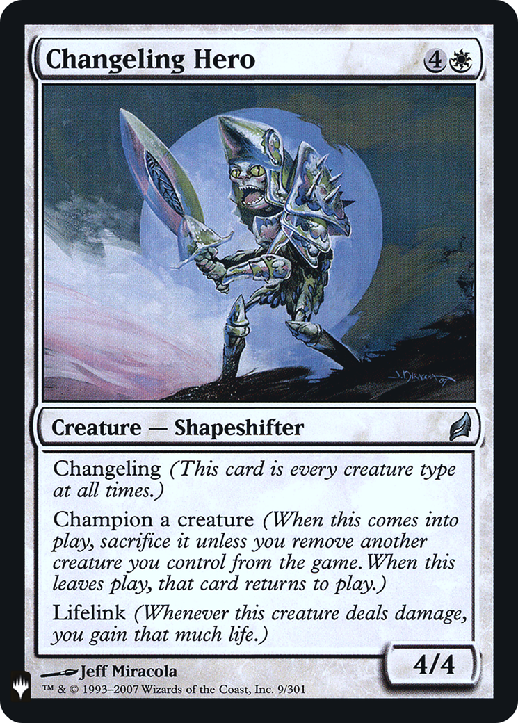 Changeling Hero (FMB1-004) - Mystery Booster Retail Edition Foils Foil