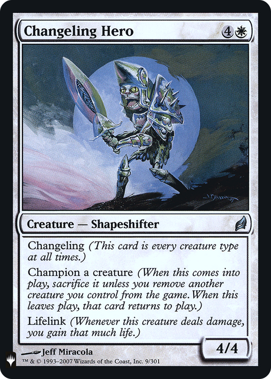 Changeling Hero (FMB1-004) - Mystery Booster Retail Edition Foils Foil