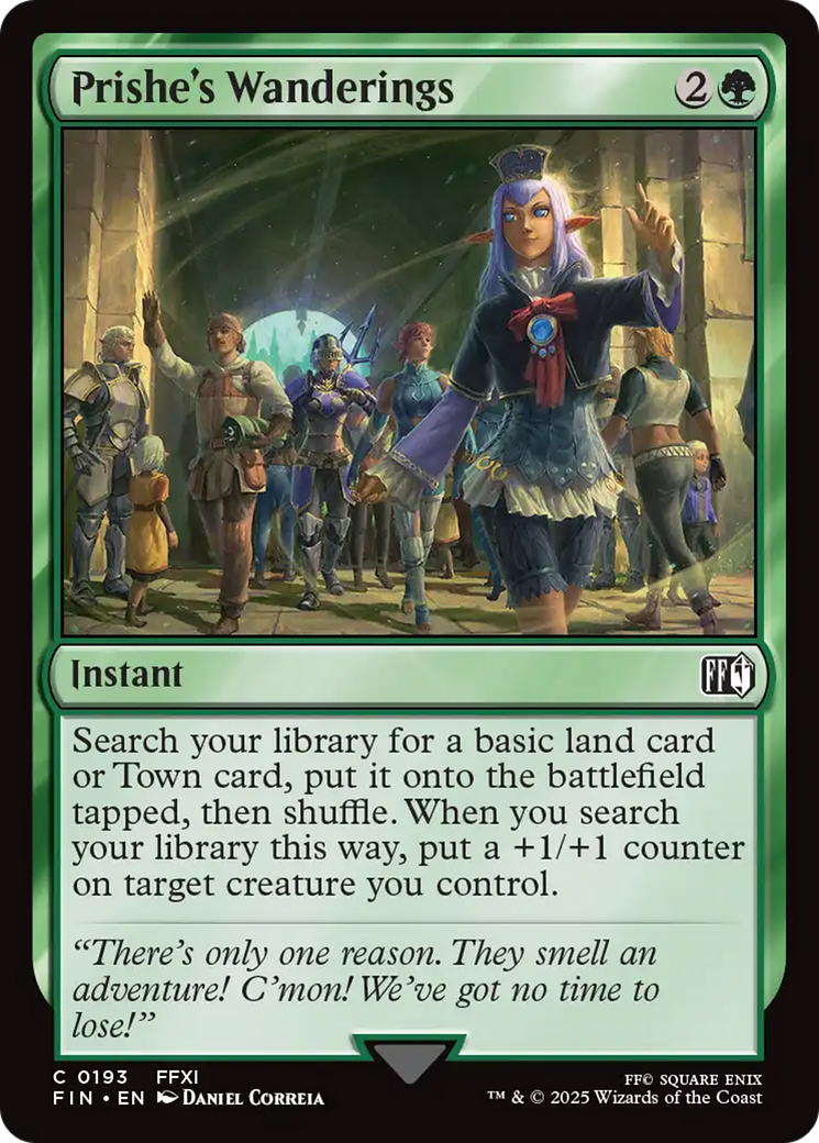 Prishe's Wanderings (FIN-193) - FINAL FANTASY Foil - Premium MTG Single from Wizards of the Coast - Just $0.08! Shop now at Game Crave Tournament Store