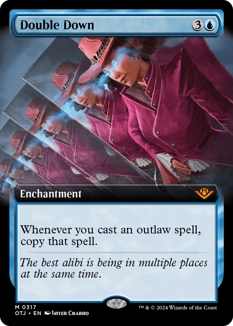 Double Down (OTJ-317) - Outlaws of Thunder Junction: (Extended Art) - Premium MTG Single from Wizards of the Coast - Just $1.51! Shop now at Game Crave Tournament Store