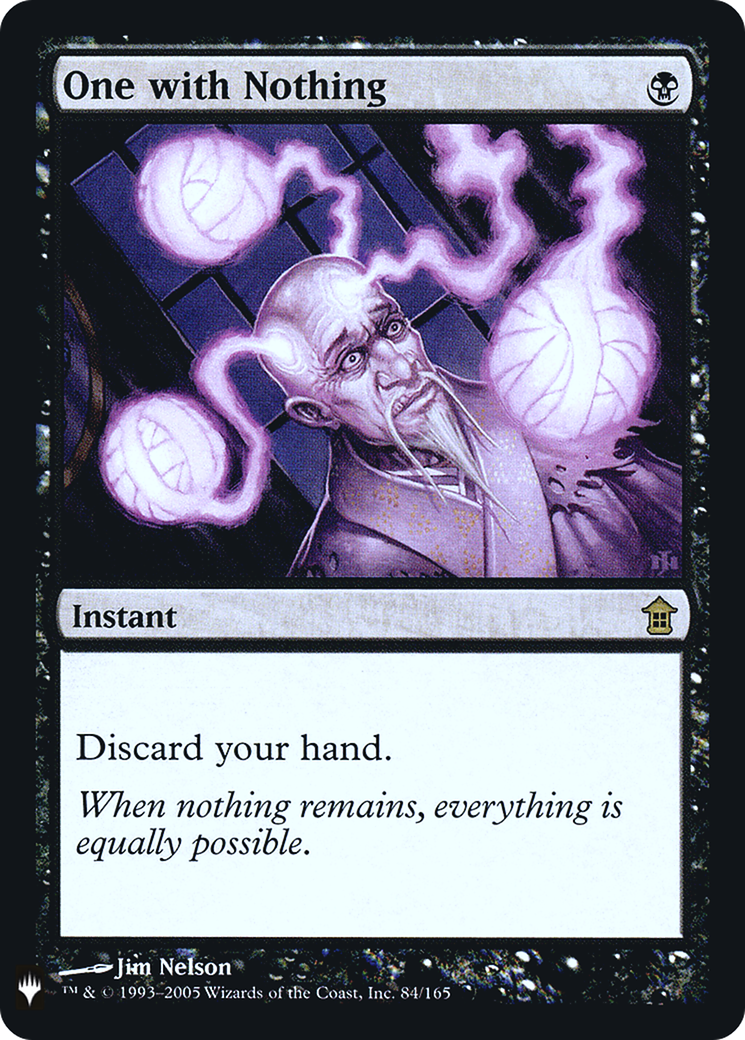 One with Nothing (FMB1-041) - Mystery Booster Retail Edition Foils Foil