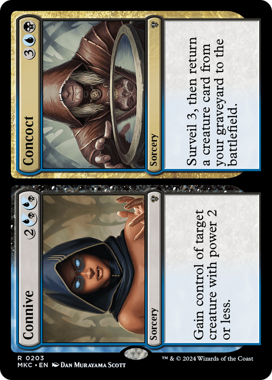 Connive // Concoct (MKC-203) - Murders at Karlov Manor Commander - Premium MTG Single from Wizards of the Coast - Just $0.25! Shop now at Game Crave Tournament Store
