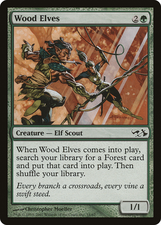 Wood Elves (EVG-018) - Duel Decks: Elves vs. Goblins Foil