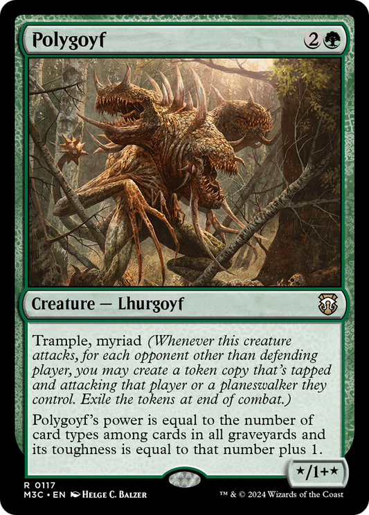 Polygoyf (M3C-117) - Modern Horizons 3 Commander - Premium MTG Single from Wizards of the Coast - Just $0.25! Shop now at Game Crave Tournament Store